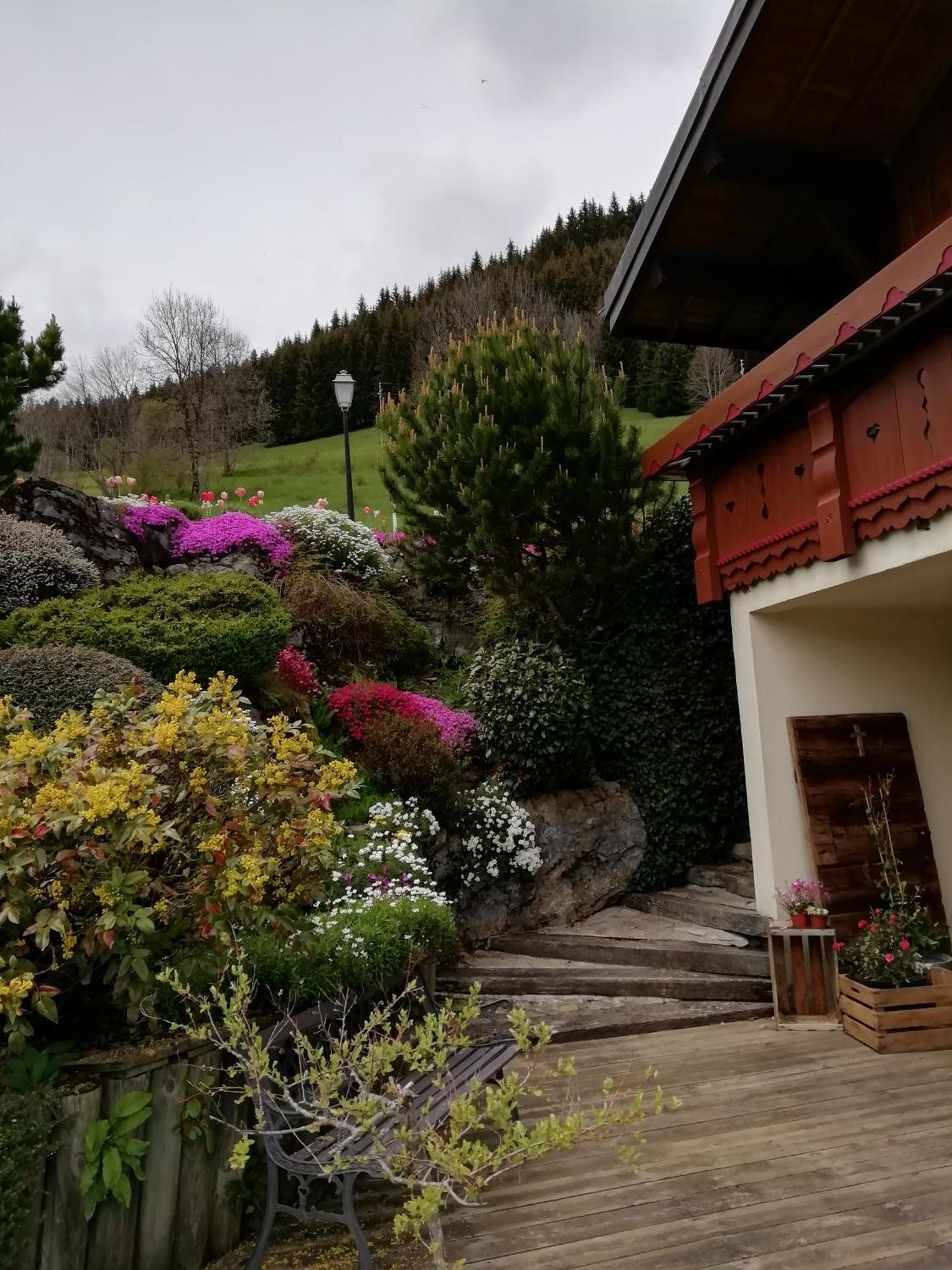 Chambres En Chalet Petit Dejeuner Inclus La Cote d'Arbroz Luaran gambar
